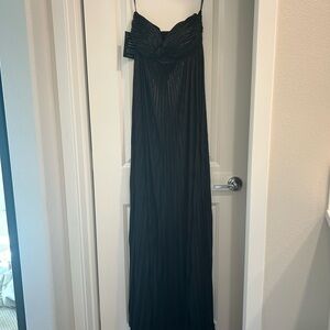 Retrofete Black Strapless Maxi Dress